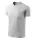 V-neck póló unisex világosszürke melírozott L