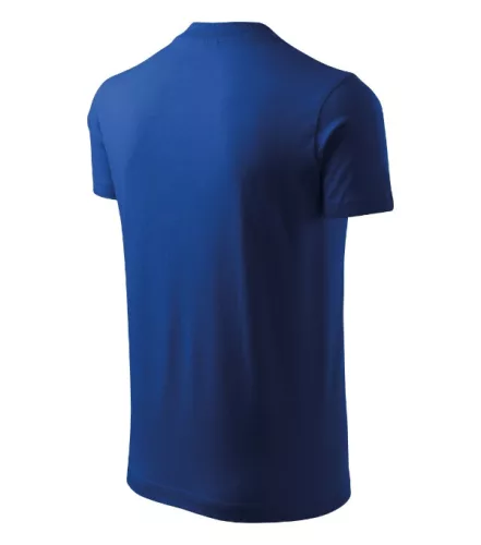 V-neck póló unisex királykék M