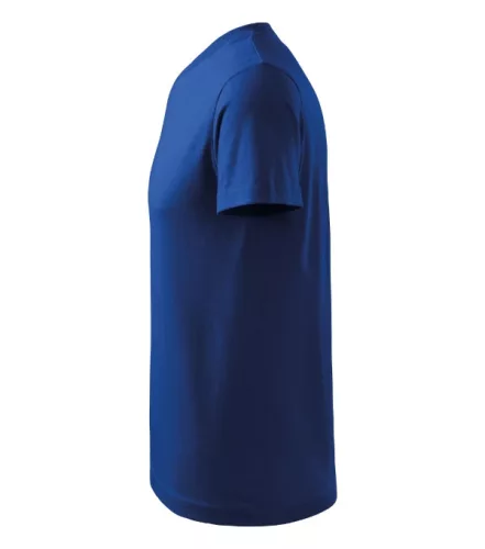 V-neck póló unisex királykék L