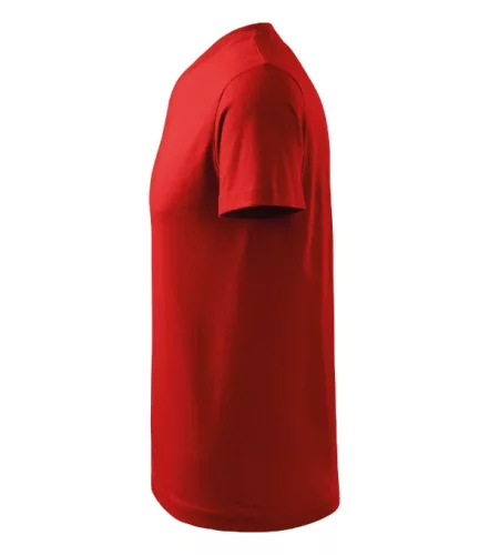 V-neck póló unisex piros L