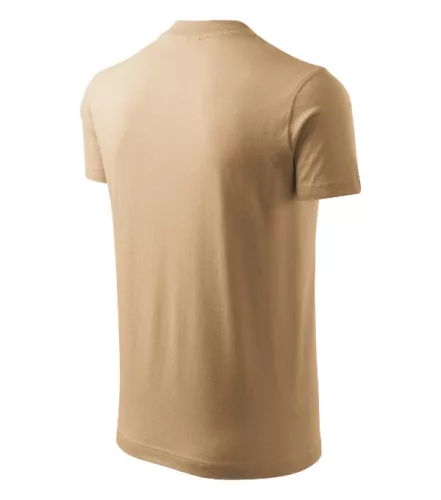 V-neck póló unisex homok S