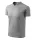 V-neck póló unisex sötétszürke melírozott S