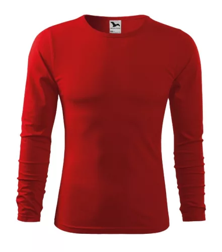 Fit-T LS póló férfi piros 2XL