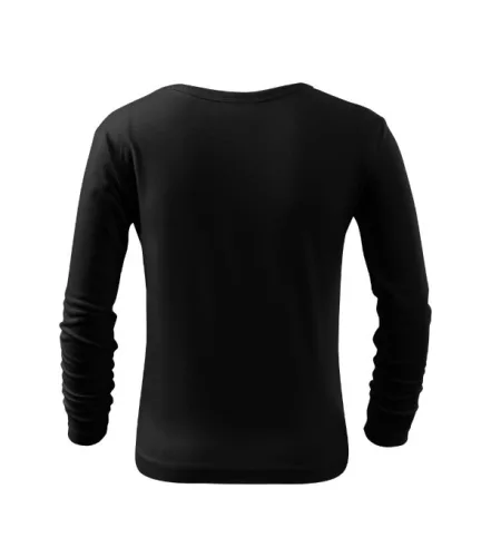 Fit-T LS póló gyerek fekete 122 cm/6 éves