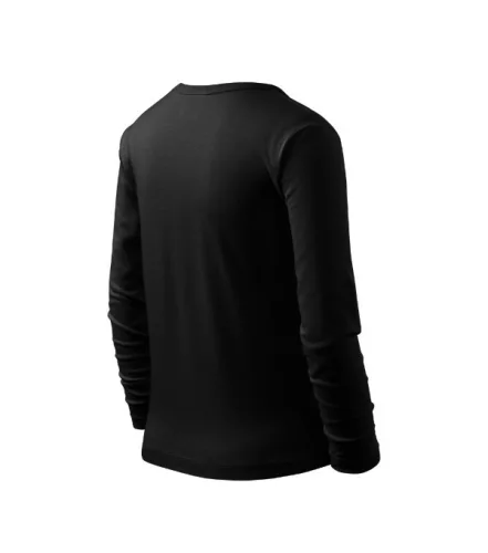 Fit-T LS póló gyerek fekete 122 cm/6 éves