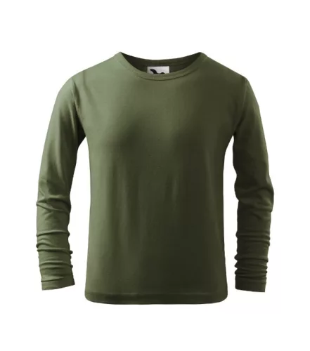 Fit-T LS póló gyerek khaki 110 cm/4 éves