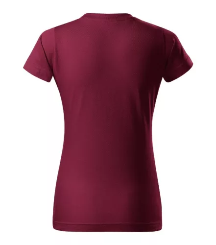 Basic póló női garnet S
