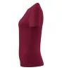 Basic póló női garnet S