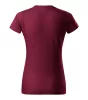 Basic póló női garnet L
