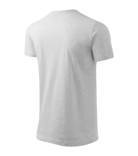 Heavy New póló unisex világosszürke melírozott L
