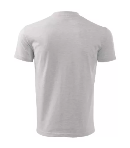 Heavy New póló unisex világosszürke melírozott XL