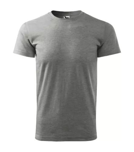Heavy New póló unisex sötétszürke melírozott 3XL