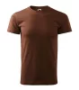 Heavy New póló unisex csokoládébarna S