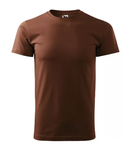 Heavy New póló unisex csokoládébarna 2XL