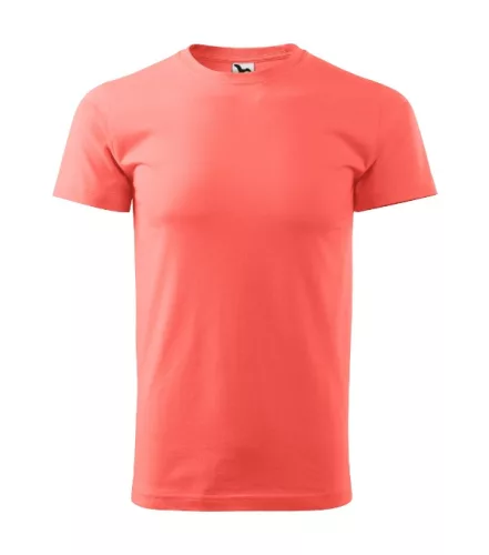 Heavy New póló unisex coral XL