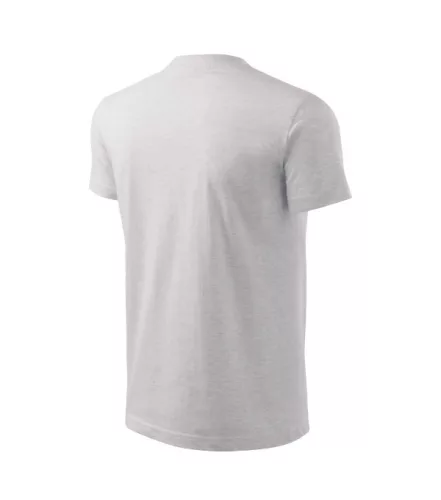 Basic póló gyerek világosszürke melírozott 158 cm/12 éves