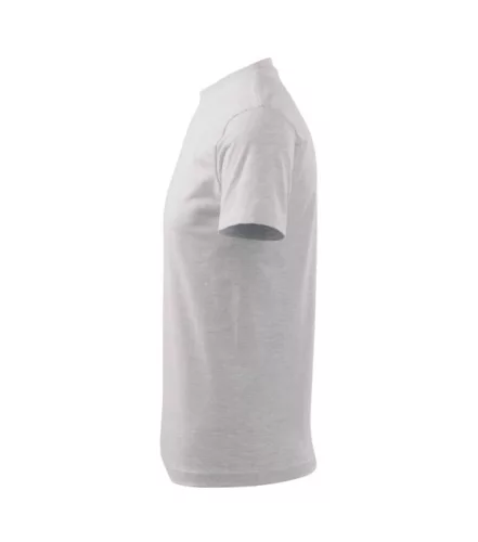 Basic póló gyerek világosszürke melírozott 158 cm/12 éves