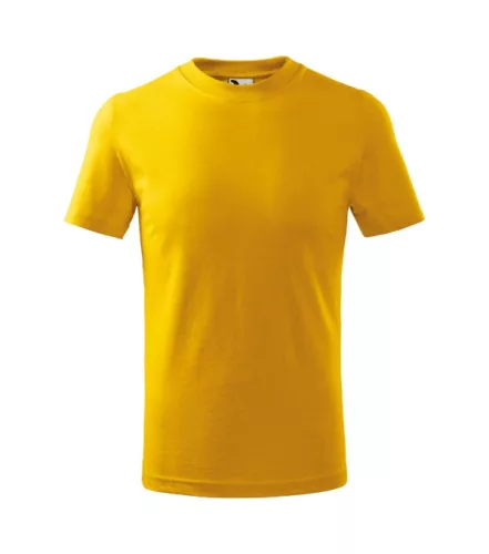 Basic póló gyerek sárga 134 cm/8 éves