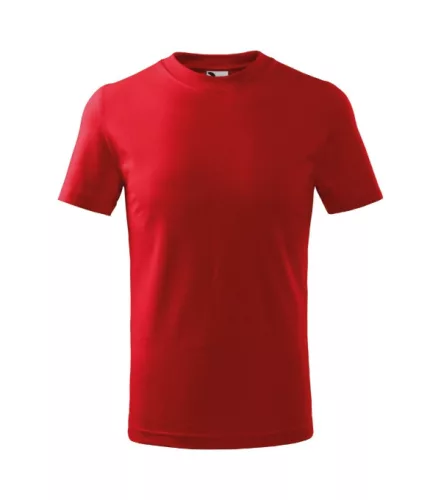 Basic póló gyerek piros 146 cm/10 éves