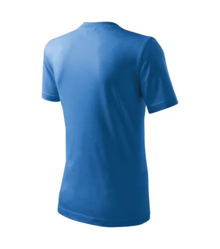 Basic póló gyerek azúrkék 158 cm/12 éves