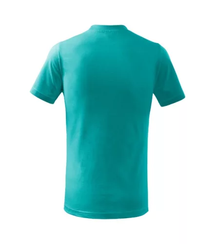 Basic póló gyerek smaragdzöld 110 cm/4 éves