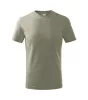 Basic póló gyerek világos khaki 158 cm/12 éves