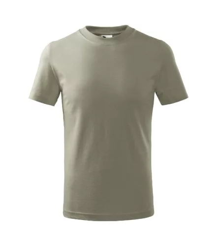 Basic póló gyerek világos khaki 158 cm/12 éves