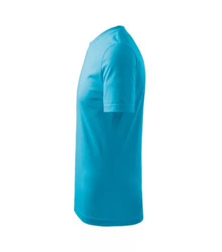 Basic póló gyerek türkiz 122 cm/6 éves