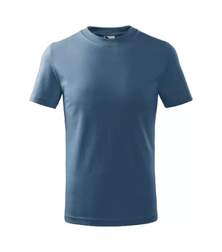 Basic póló gyerek farmerkék 146 cm/10 éves