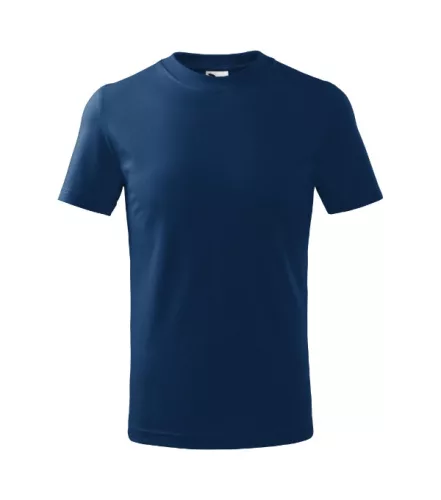 Basic póló gyerek éjkék 158 cm/12 éves