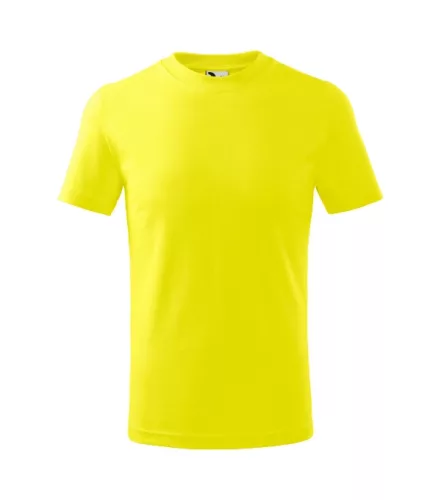 Basic póló gyerek citrom 158 cm/12 éves