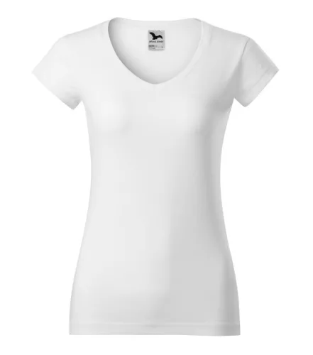 Fit V-neck póló női fehér XS