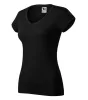 Fit V-neck póló női fekete XL