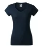 Fit V-neck póló női tengerészkék L