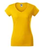 Fit V-neck póló női sárga S