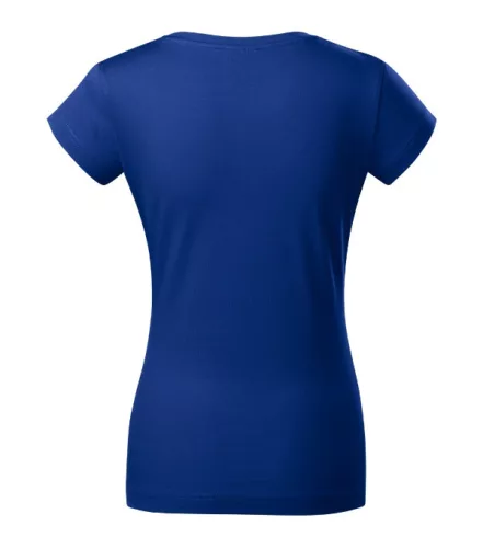Póló női Fit V-neck 162 királykék 2XL méret