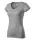 Fit V-neck póló női sötétszürke melírozott XS