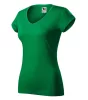 Póló női Fit V-neck 162 fűzöld S méret