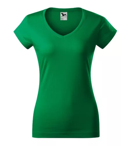Póló női Fit V-neck 162 fűzöld 2XL méret