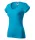 Póló női Fit V-neck 162 türkiz M méret