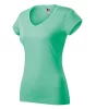 Póló női Fit V-neck 162 menta XL méret