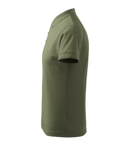 Pique Polo galléros póló férfi khaki XL