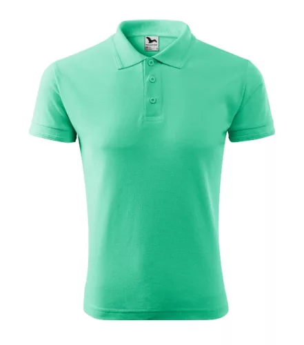 Pique Polo galléros póló férfi menta XL