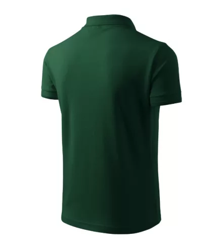 Pique Polo galléros póló férfi dark green S