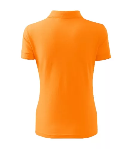 Pique Polo galléros póló női mandarinsárga 2XL