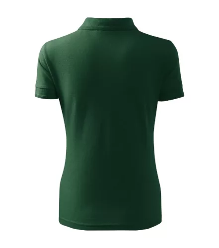 Pique Polo galléros póló női dark green XS