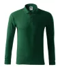 Pique Polo LS galléros póló férfi dark green XL