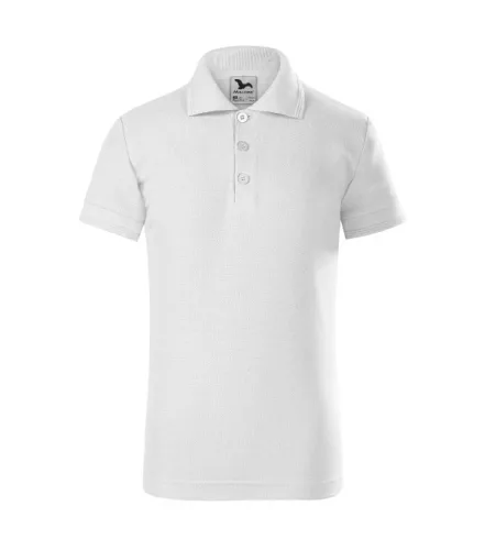 Pique Polo galléros póló gyerek fehér 158 cm/12 éves