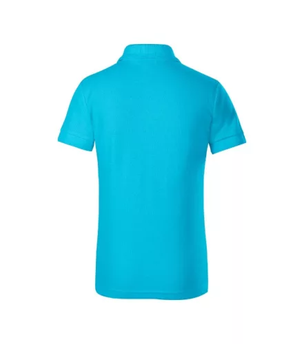 Pique Polo galléros póló gyerek türkiz 158 cm/12 éves