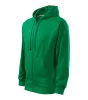 Trendy Zipper felső férfi fűzöld 3XL